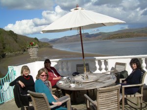 Taking tea in Portmeirion