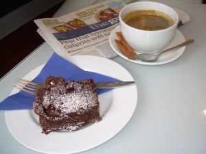 Chocolate brownie, Cups and Cakes, Dorchester